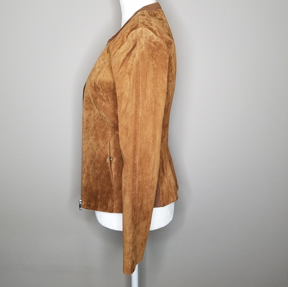 Soia & Kyo Suede Jacket brown xs extra small - Picture 11 of 16
